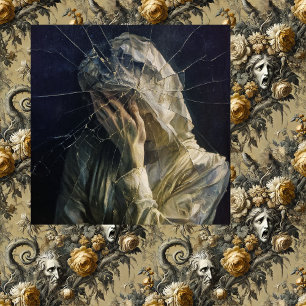 Toile Briser le Voile — Fine Art Surréaliste Gothique
