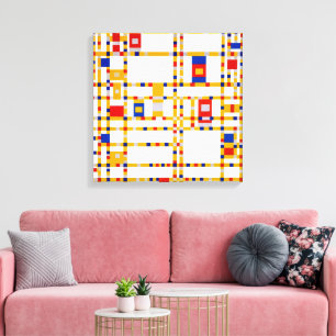 Toile Broadway Boogie Woogie Piet Mondrian