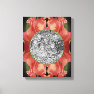 Toile Brocher le cadre de fleurs Gladiolus Créer votre p