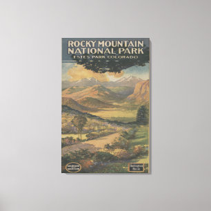 Toile Brochure no 1 du mont Rocky Nat'l Park