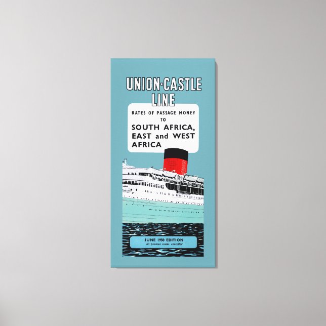 Toile Brochure Union Castle Line ~ XL (Recto)