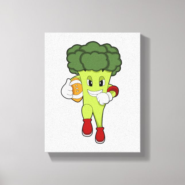 Toile Brocoli dans le football (Recto)
