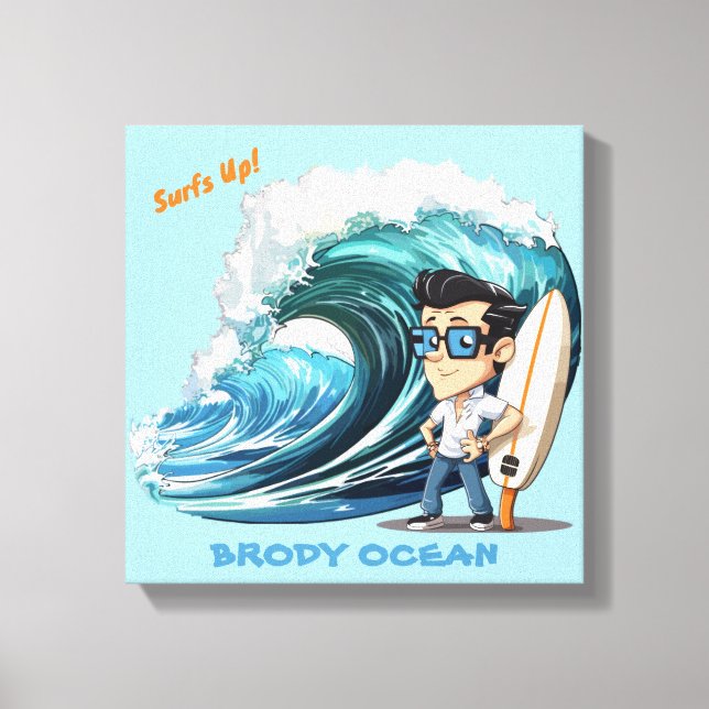 Toile Brody Ocean Wavecrest (Recto)