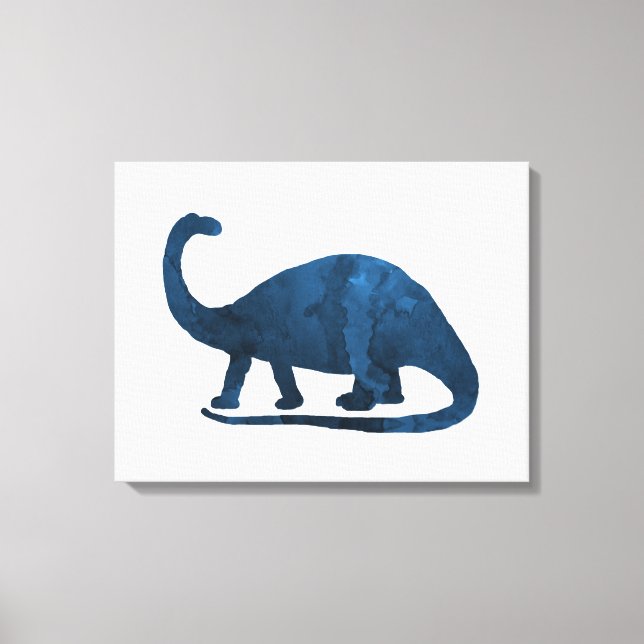 Toile Brontosaurus - Bleu marine - Dinosaur (Recto)