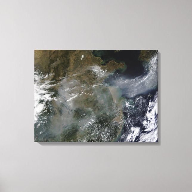 Toile Brouillard à travers la plaine de la Chine du Nord (Recto)