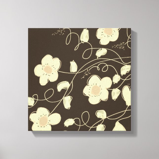 Toile Brown Foncé Et Crème (Recto)