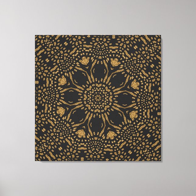 Toile Brown noir Empreinte de léopard moderne tissu circ (Recto)
