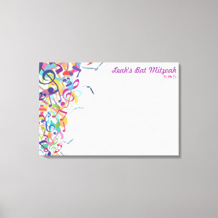 Toile BRUITS du bat mitzvah de TORAH Signe-Dans le