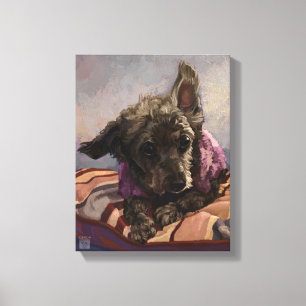 Toile Brumeux le caniche