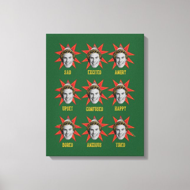 Toile Buddy l'Elfe | Émotions (Recto)