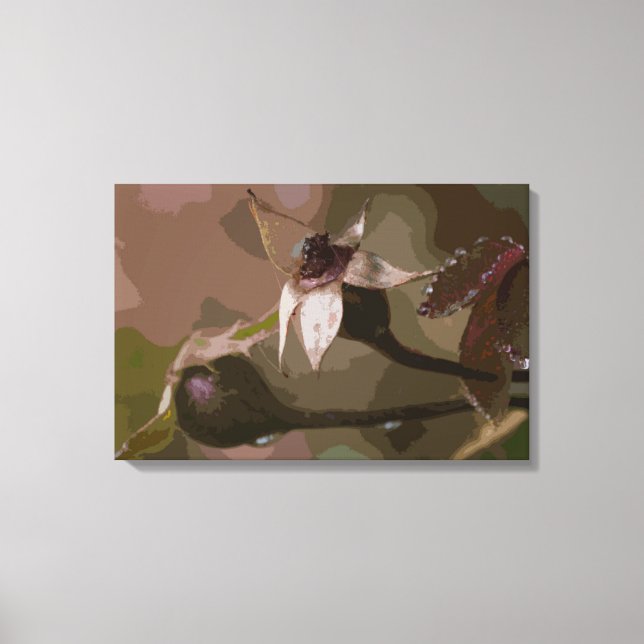 Toile Buds roses en automne (Recto)