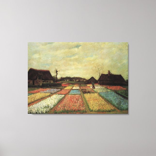 Toile Bulb Fields par Vincent van Gogh (Recto)
