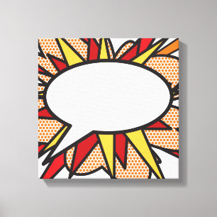 Toile Bulle de dialogue Moderne Amusant Tendance Bande d