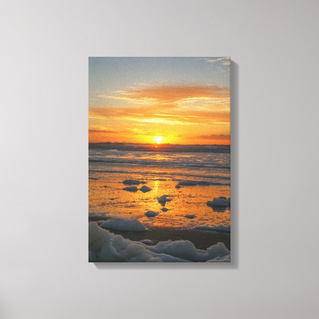 Toile Bulles de coucher de soleil (Recto)