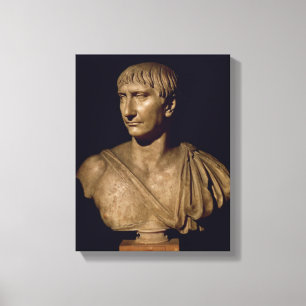 Toile Buste de portrait d'empereur Trajan