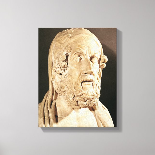 Toile Buste d'Homer, période hellénistique (Recto)
