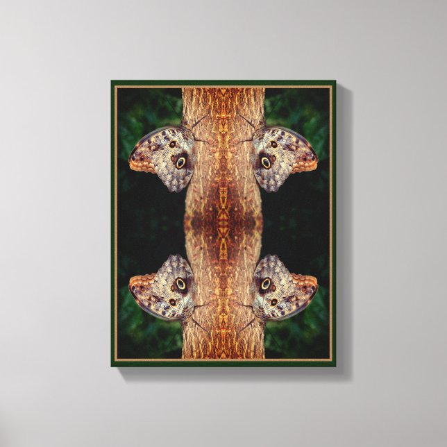 Toile Butterfly Brown Gros plan Nature Abstraite (Recto)