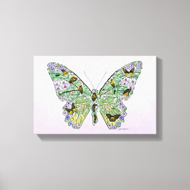 Toile Butterfly life cycle (Recto)