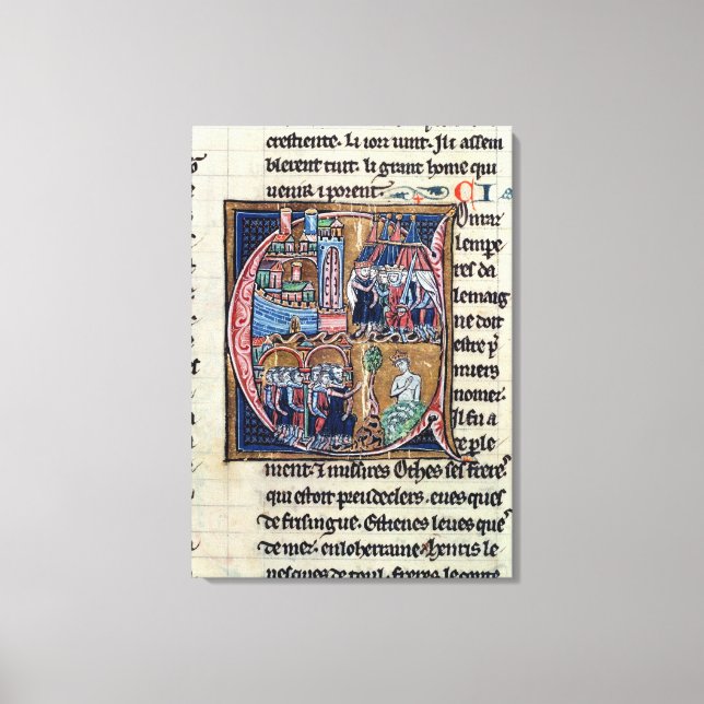 Toile 'C' initial historique représentant Conrad III (Recto)