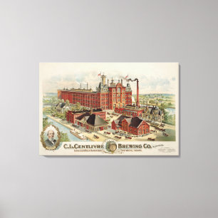 Toile C.L. Centlivre Brewing Company Factory Buildings.