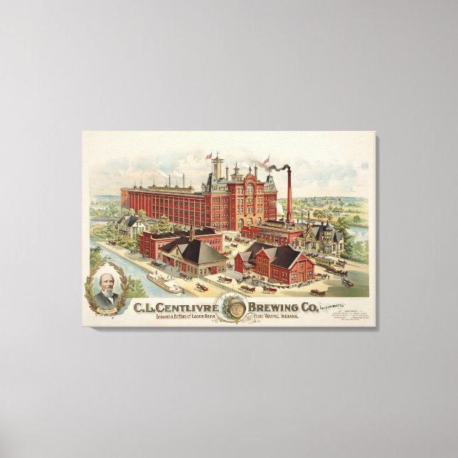 Toile C.L. Centlivre Brewing Company Factory Buildings. (Recto)
