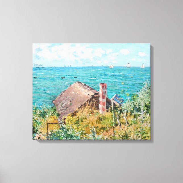 Toile Cabine à Saint-Adresse Claude Monet Fine Art (Recto)