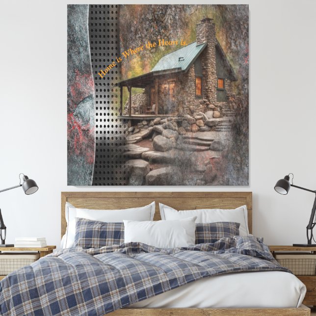 Toile Cabine de pierre de famille rustique (Insitu(Chambre))