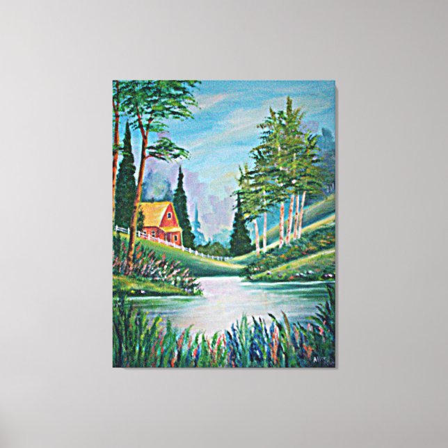 Toile Cabine par la peinture à l'huile de courant (Recto)