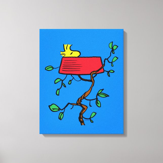 Toile cacahuètes | Bois en sieste dans le plat de Snoopy (Recto)