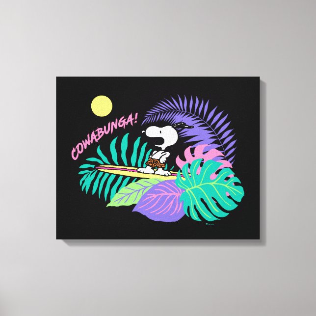 Toile cacahuètes | Cowabunga Snoopy (Recto)