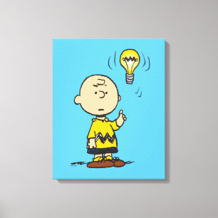Toile cacahuètes L'idée de l'ampoule de Charlie Brown
