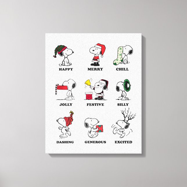 Toile cacahuètes | Snoopy Christmas Holiday Moods (Recto)