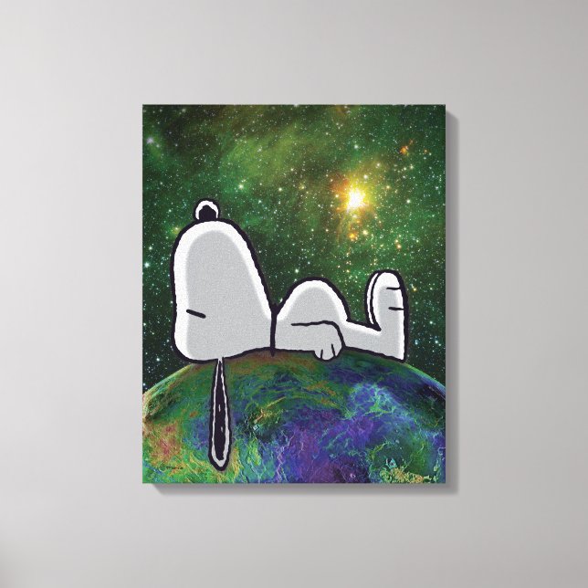 Toile cacahuètes | Snoopy Espacé (Recto)