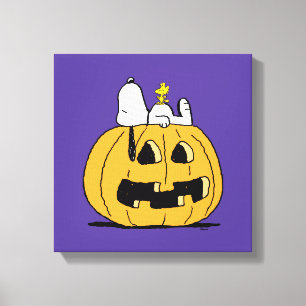 Toile cacahuètes   Snoopy et Woodstock Jack-O-Lantern