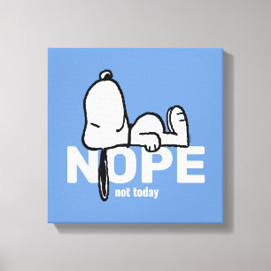 Toile cacahuètes   Snoopy Pas aujourd'hui