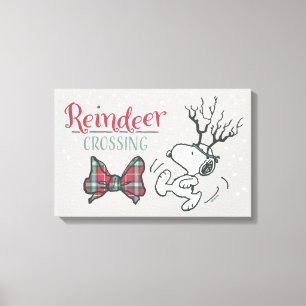 Toile cacahuètes   Snoopy Reindeer