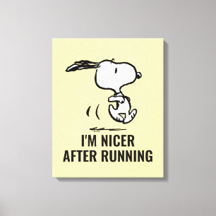Toile cacahuètes   Snoopy Running
