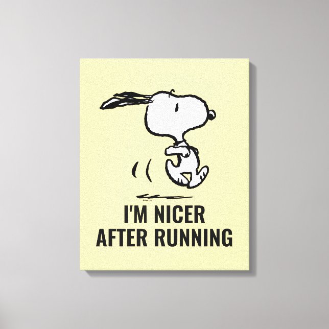 Toile cacahuètes | Snoopy Running (Recto)