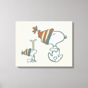 Toile cacahuètes Snoopy & Woodstock Ski Trip