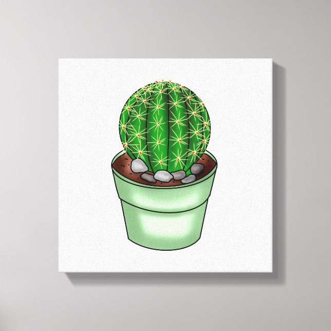 Toile Cactus à main succulent (Recto)