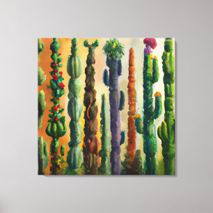 Toile Cactus de mur sauvage
