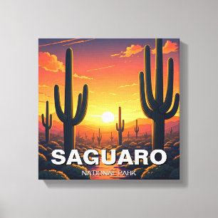 Toile Cactus du Parc national de Saguaro Souvenir