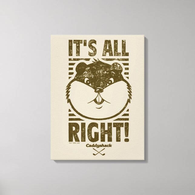 Toile Caddyshack | Tout va bien ! (Recto)
