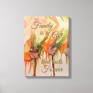 Toile Cadeau famille 12" x 16"