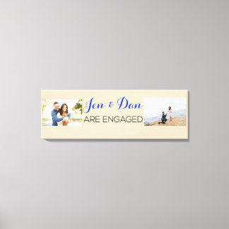 Toile Cadeau Fiançailles personnalisé