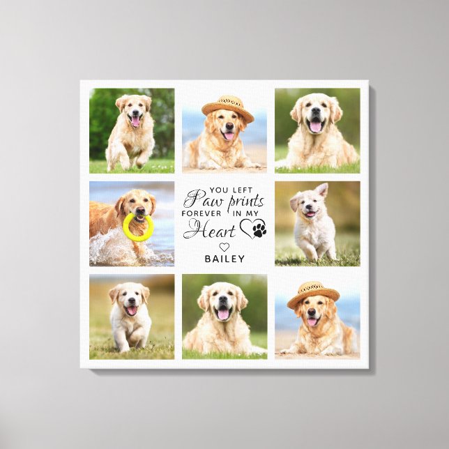 Toile Cadeau Pet Memorial Animaux de compagnie Perdre Ga (Recto)