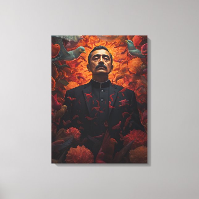 Toile Cadeau religieux Mexique Jesus Malverde (Recto)