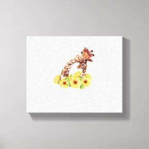 Toile Cadeau Tournesol Maman Safari Afrique Animal Enfan