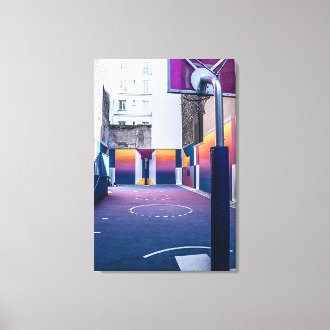Toile cadeaux de basket personnalisés (Recto)