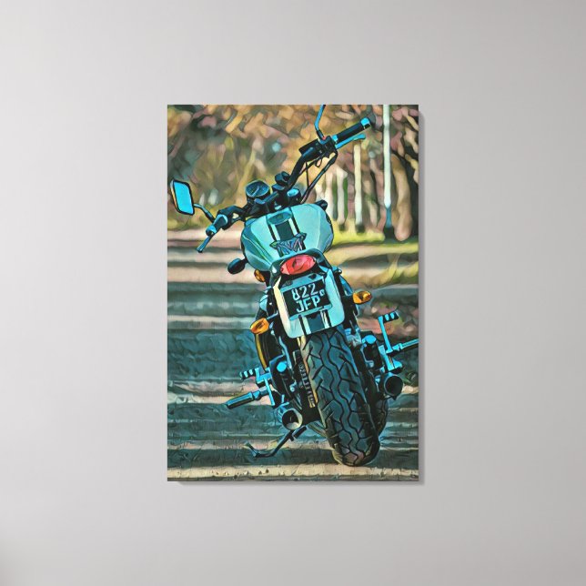 Toile cadeaux de moto pour petit ami (Recto)